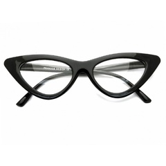 Kocie oczy okulary zerówki damskie cat eyes f-291c